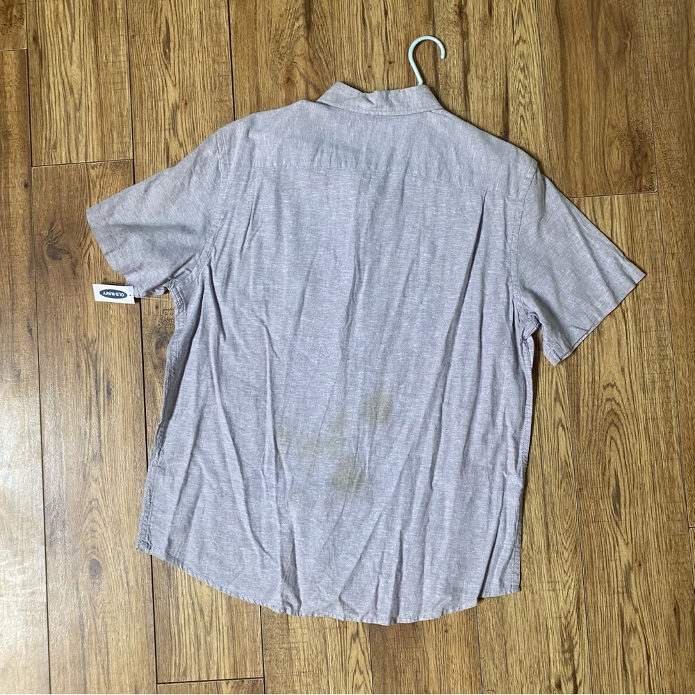 Linen Grey Button down - Picture 4 of 5